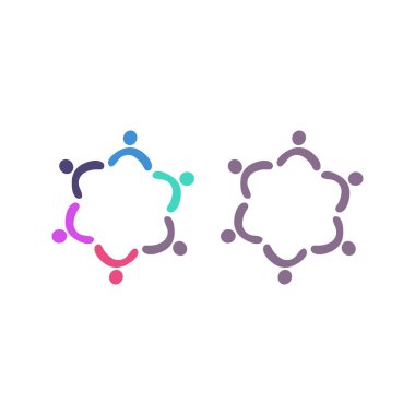 İNSANLAR BAĞLANDI BİRLİK Ekibi İşaret Sembolü Logosu