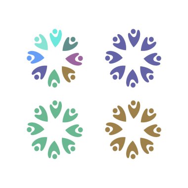 İNSANLAR BAĞLANDI BİRLİK Ekibi İşaret Sembolü Logosu