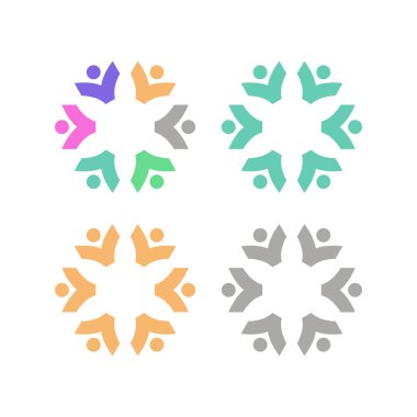 İNSANLAR BAĞLANDI BİRLİK Ekibi İşaret Sembolü Logosu