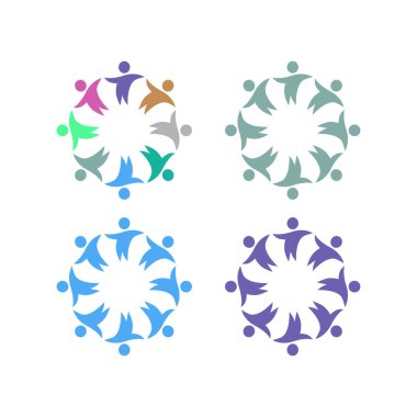 İNSANLAR BAĞLANDI BİRLİK Ekibi İşaret Sembolü Logosu