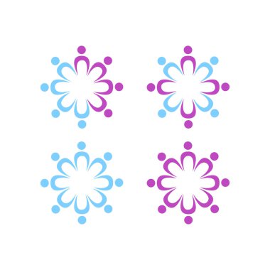 COLORFUL İNSANLAR Ekip Çalışması BİRLİK VECTOR