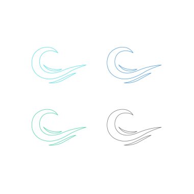 Su Sıçratma İşareti Sembol Logo Vektörü