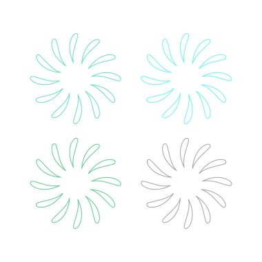 Su Sıçratma İşareti Sembol Logo Vektörü