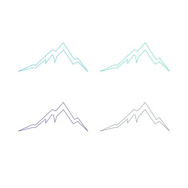 BLUE HILLS İşaret Sembolü Logo VECTOR beyaza izole edildi
