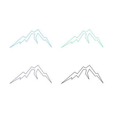 BLUE HILLS İşaret Sembolü Logo VECTOR beyaza izole edildi