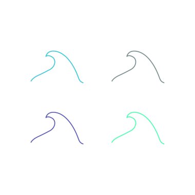 Su Sıçratma İşareti Sembol Logo Vektörü