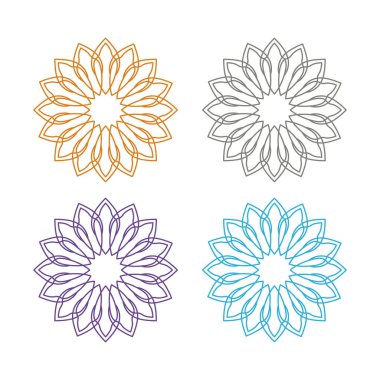 Ayurveda Spa Masaj Tatil Köyü Sembol Logo Vektörü