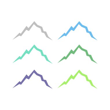 Montains HILLS İşaret Sembolü Logo VECTOR