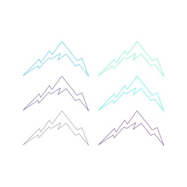 HILLS İşaret Sembolü Logo VECTOR beyaza izole edildi