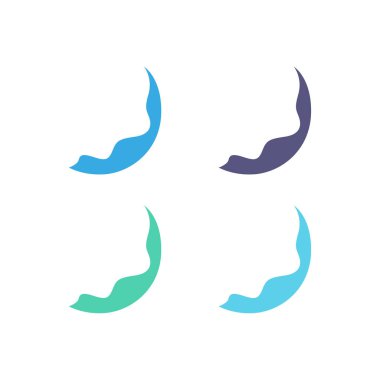 Su damlaları İşaret Sembolü Logo VECTOR beyaza izole edildi