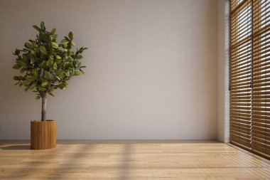 Boş iç mekan 3 boyutlu resim