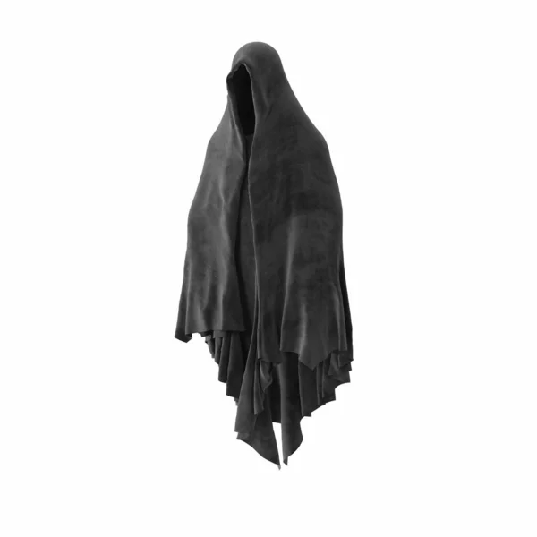Halloween Eng Ghos Dementor Karakter Geïsoleerd Wit — Stockfoto