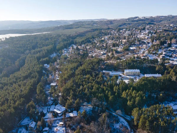 stock image Aerial winter view of Iskar Reservoir near city of Sofia, Bulgaria