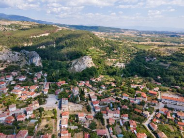 Amazing Aerial view of Ilindentsi Village, Blagoevgrad region, Bulgaria