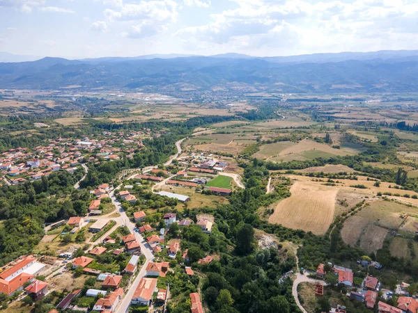 stock image Amazing Aerial view of Ilindentsi Village, Blagoevgrad region, Bulgaria