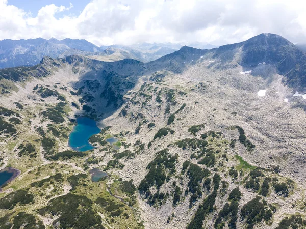 Erstaunliche Luftlandschaft Des Pirin Gebirges Der Nähe Des Banderitsa Sees — Stockfoto