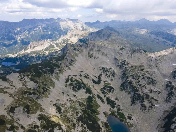 Erstaunliche Luftlandschaft Des Pirin Gebirges Der Nähe Des Banderitsa Sees — Stockfoto