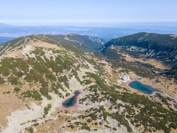 Incroyable Vue Aérienne Montagne Rila Près Pic Musala Bulgarie — Photo