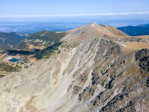 Increíble Vista Aérea Montaña Rila Cerca Del Pico Musala Bulgaria — Foto de Stock