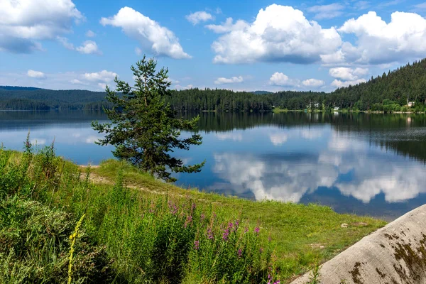 Zomer Uitzicht Golyam Beglik Reservoir Pazardzhik Regio Bulgarije — Stockfoto