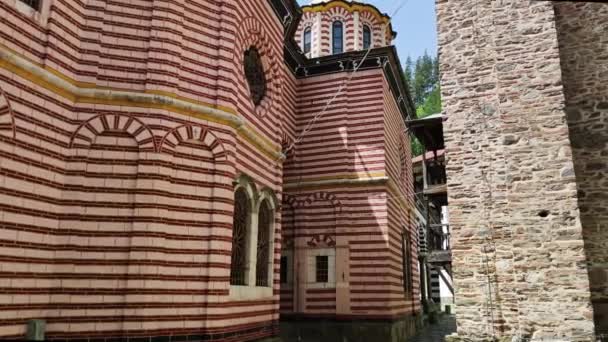 Monastère Orthodoxe Saint Ivan Jean Rila Monastère Rila Région Kyustendil — Video