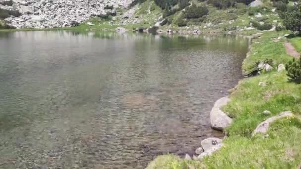 Erstaunliche Sommer Blick Auf Muratovo See Pirin Gebirge Bulgarien — Stockvideo