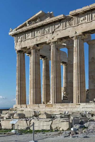 stock image Ancient Building of The Parthenon at the Acropolis of Athens, Attica, Greece