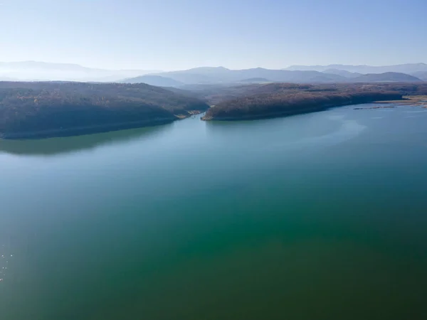 Luftaufnahme Des Ogosta Stausees Montana Region Bulgarien — Stockfoto