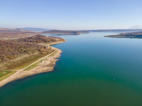 Αεροφωτογραφία Του Ogosta Reservoir Montana Region Βουλγαρία — Φωτογραφία Αρχείου