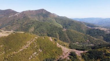 Ochindol, Vratsa bölgesi, Balkan Dağları, Bulgaristan yakınlarındaki Iskar Nehri Boğazı 'nın hava manzarası