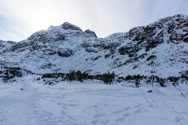 stock image Amazing Winter landscape of Rila Mountain near Malyovitsa peak, Bulgaria