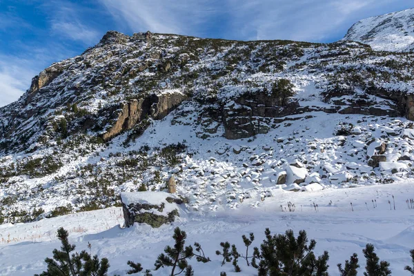 Increíble Paisaje Invernal Montaña Rila Cerca Del Pico Malyovitsa Bulgaria —  Fotos de Stock