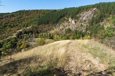 Nishava nehir boğazının sonbahar manzarası, Balkan Dağları, Bulgaristan