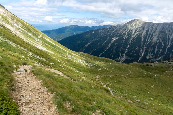 Increíble Vista Verano Montaña Pirin Cerca Del Pico Vihren Bulgaria — Foto de Stock