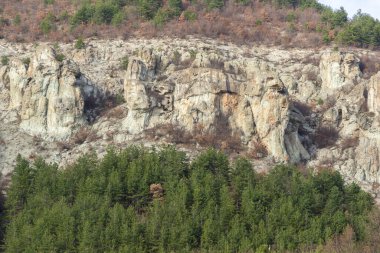 Dazhdovnitsa 'nın inanılmaz manzarası - Rodop Dağları' ndaki Antik Trakya mabedi, Kardzhali bölgesi, Bulgaristan