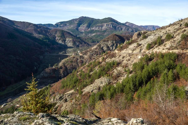 stock image Amazing view of Rhodope Mountains near Borovitsa River, Bulgaria