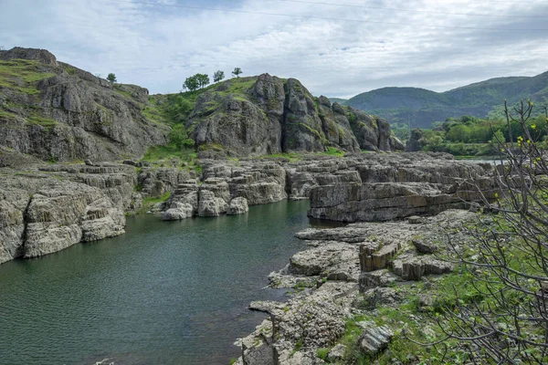 stock image Sheytan Dere (Shaitan River) Canyon under the dam of Studen Kladenets Reservoir, Bulgaria