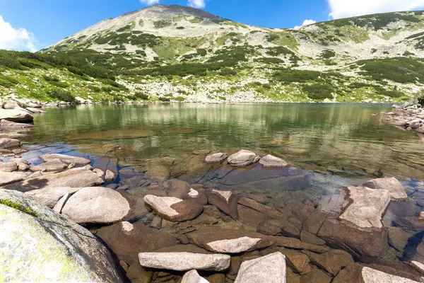 Удивительный Пейзаж Длинного Озера Гора Пирин Болгария — стоковое фото