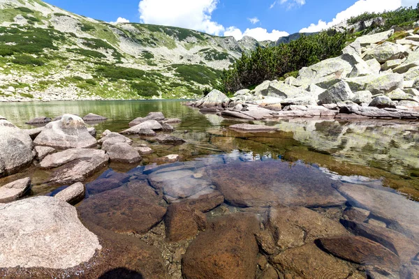 Удивительный Пейзаж Длинного Озера Гора Пирин Болгария — стоковое фото