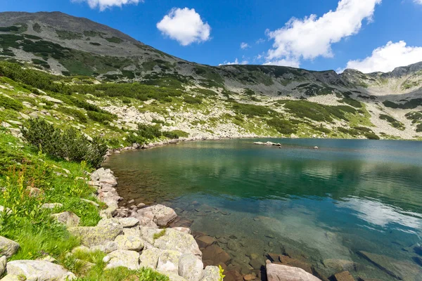 Niesamowity Krajobraz Długiego Jeziora Pirin Mountain Bułgaria — Zdjęcie stockowe