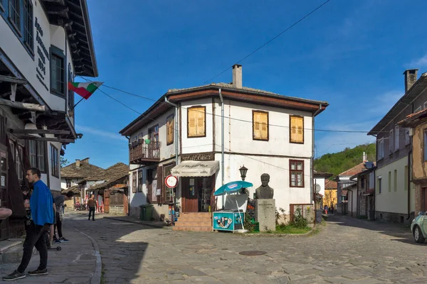 Tryavna Bulgarien Maj 2021 Typisk Gata Och 1800 Talshus Hus — Stockfoto