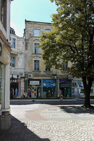 Plovdiv Bulharsko Srpna 2022 Typická Ulice Budova Centru Města Plovdiv — Stock fotografie