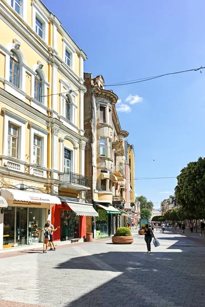 Plovdiv Bulgarije August 2022 Typische Straat Gebouw Het Centrum Van — Stockfoto