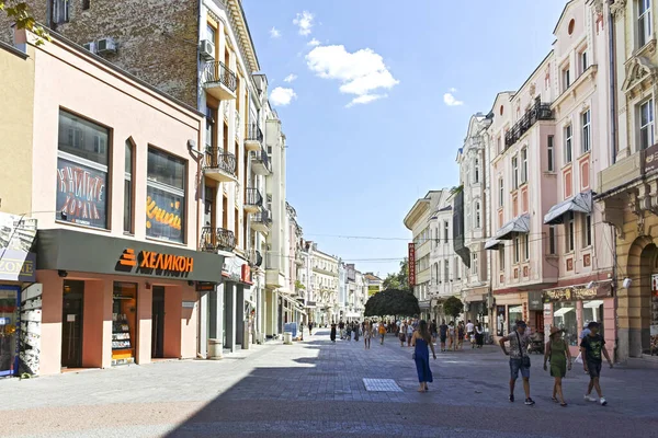 Plovdiv Bulgarie 1Er Août 2022 Rue Typique Bâtiment Centre Ville — Photo