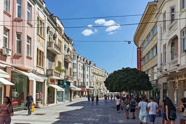 Plowdiv Bułgaria Sierpnia 2022 Typowa Ulica Budynek Centrum Miasta Płowdiw — Zdjęcie stockowe