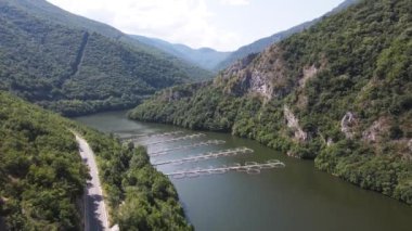 Aerial Summer view of Krichim Reservoir, Rhodopes Mountain, Plovdiv Region, Bulgaria