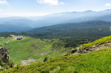 Bulgaristan 'ın Yedi Rila Gölü yakınlarındaki Rila Dağı' nın muhteşem manzarası