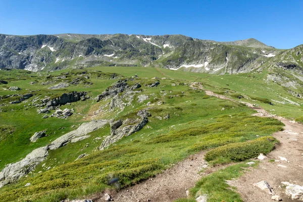 Fantastiskt Landskap Rila Mountain Nära Sju Rila Sjöarna Bulgarien — Stockfoto