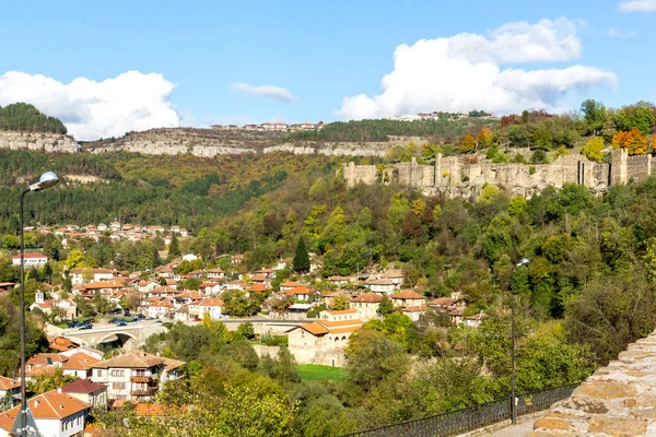 Csodálatos Panorámás Kilátás Nyílik Város Veliko Tarnovo Bulgária — Stock Fotó