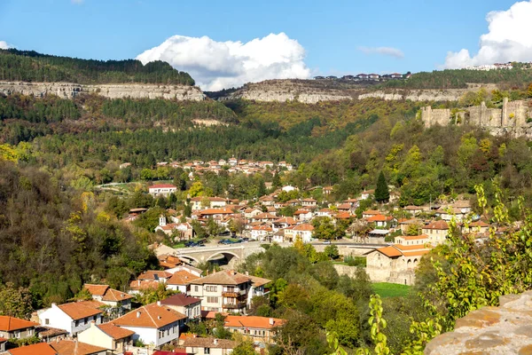 Vista Panorâmica Incrível Cidade Veliko Tarnovo Bulgária — Fotografia de Stock